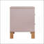 Table de chevet 2 tiroirs Premium avec poignées en métal pour la chambre à coucher et le salon-130574789