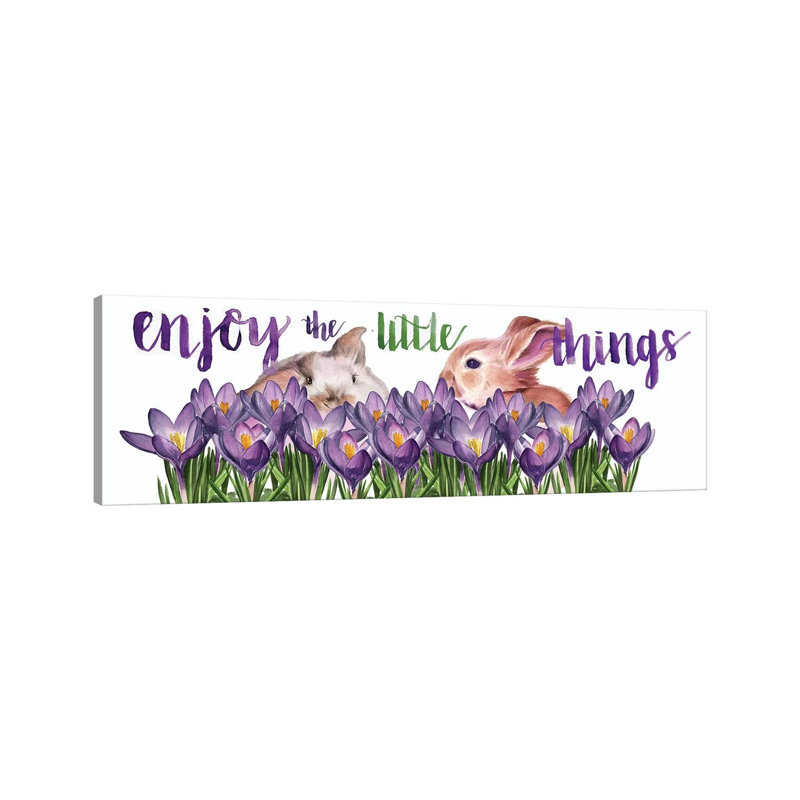 Bunny Crossing Collection D by Jennifer Paxton Parker - Wrapped Canvas Panoramic Gallery-Wrapped Canvas Giclée
