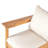 Terassi Outdoor Acacia Wood Lounge Chair, Set Of 2