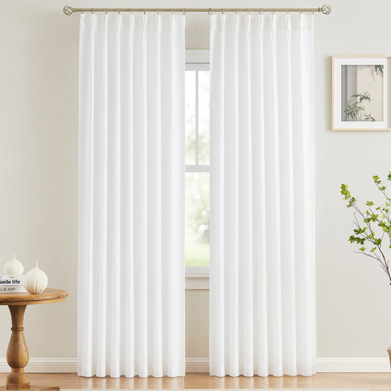 Paire de rideaux transparents 2 panneaux, L 52 po x L 84 po