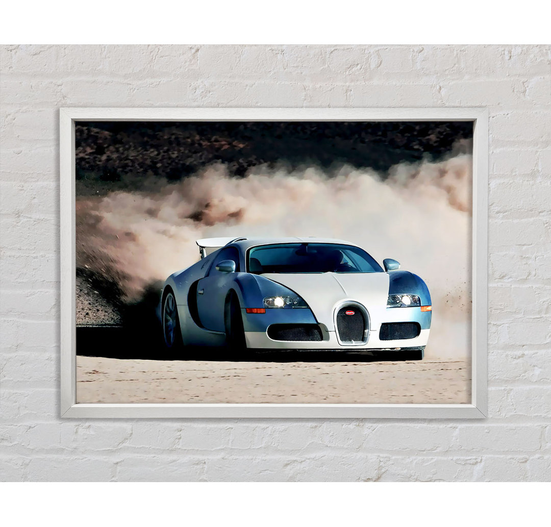 Bugatti Veyron Drive - Einzelbildrahmen Kunstdrucke auf Leinwand