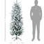 Grand arbre de Noël artificiel enneigé 6 pi avec 477 branches de neige