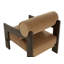 Méridienne large de 31,5 po Patricio CAL117 - Brun