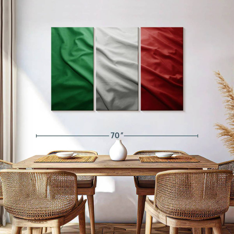 Borges Italian Flag, 36" H x 57" W