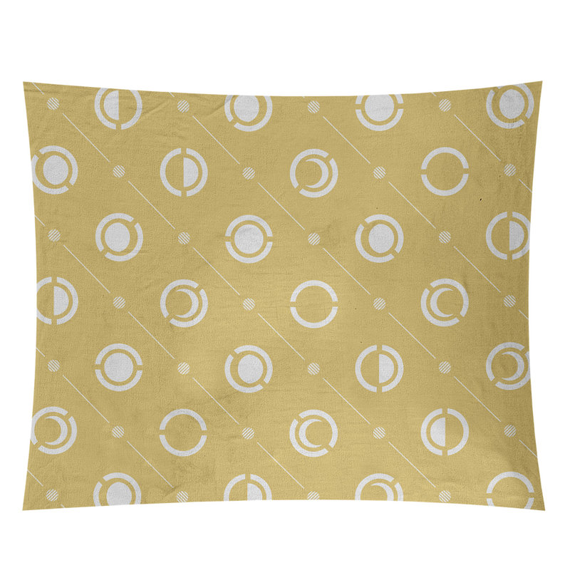 Tapisserie, H 27,5 po x l 37,5 po, Jaune