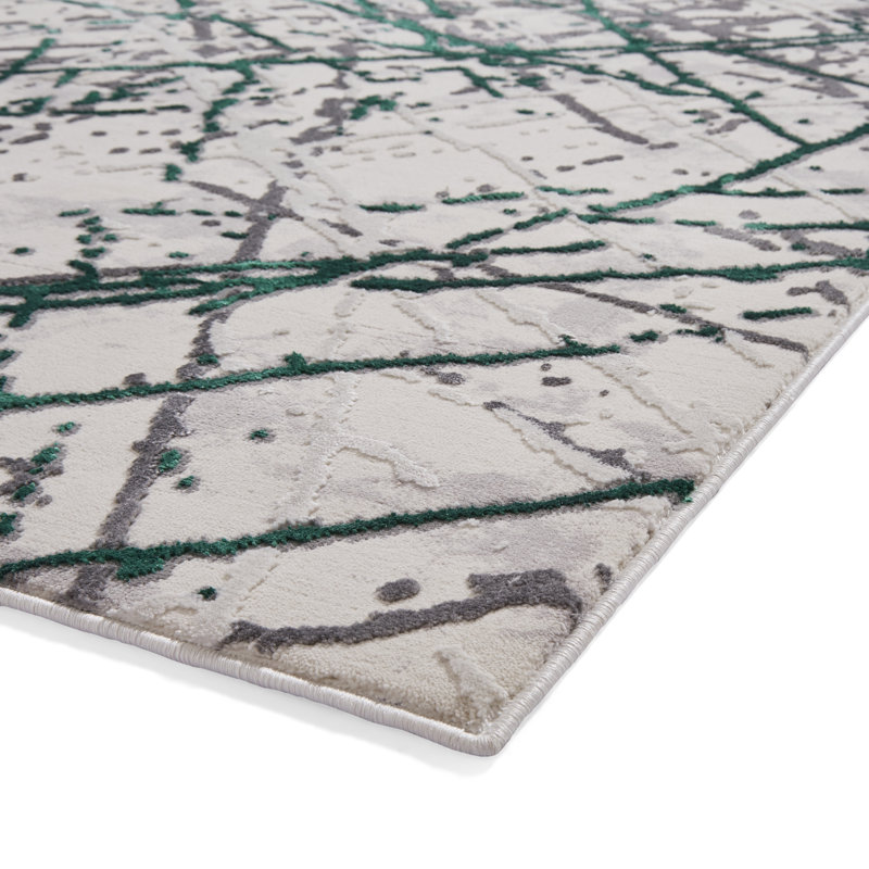 Artemis Artemis area rug Machine Woven Rectangle Green, Rectangle 80 x 150cm