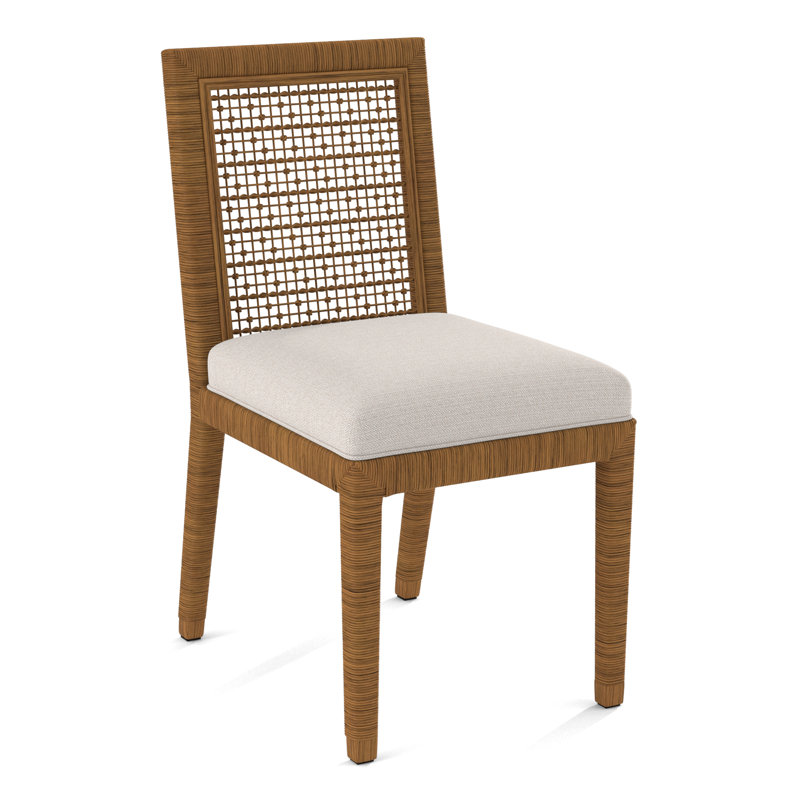 Chaise d'appoint Glinda, La Havane, Performance texturée blanche; 0865-91