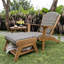 Ensemble de salon de jardin Bristol 5 pièces en teck avec housse de protection incluse-122548412