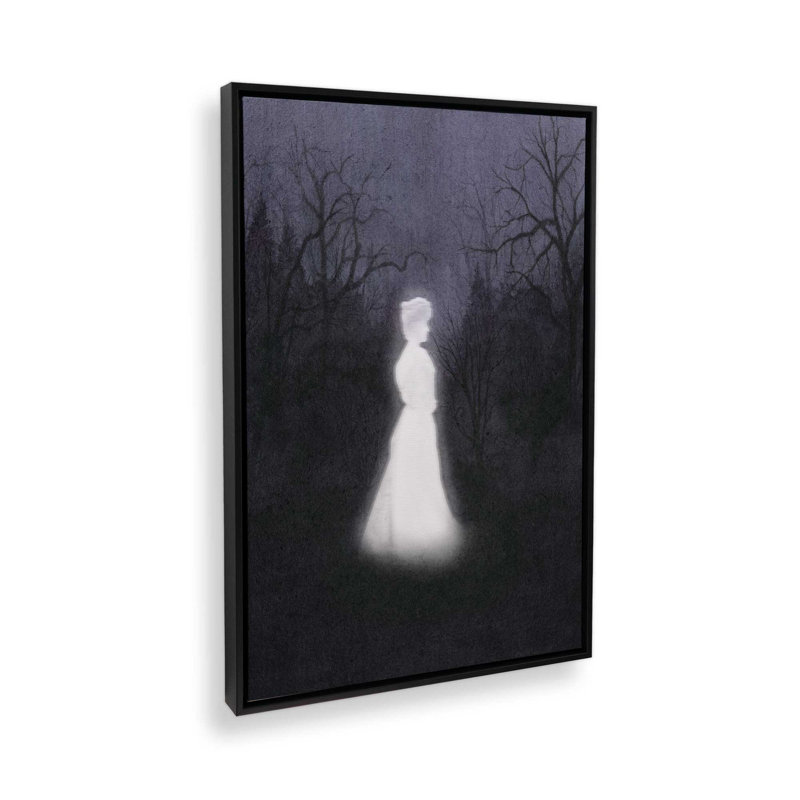 «Haunted Dusk II» par Grace Popp, reproduction d'art sur toile, Cadre flottant sans passe-partout, Noir, H 18 po x l 12 po