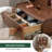  25.2"W Small  Solid Wood Vanity Desk with Reversable Mirror & 2 Storage Drawers-369832607-369832606