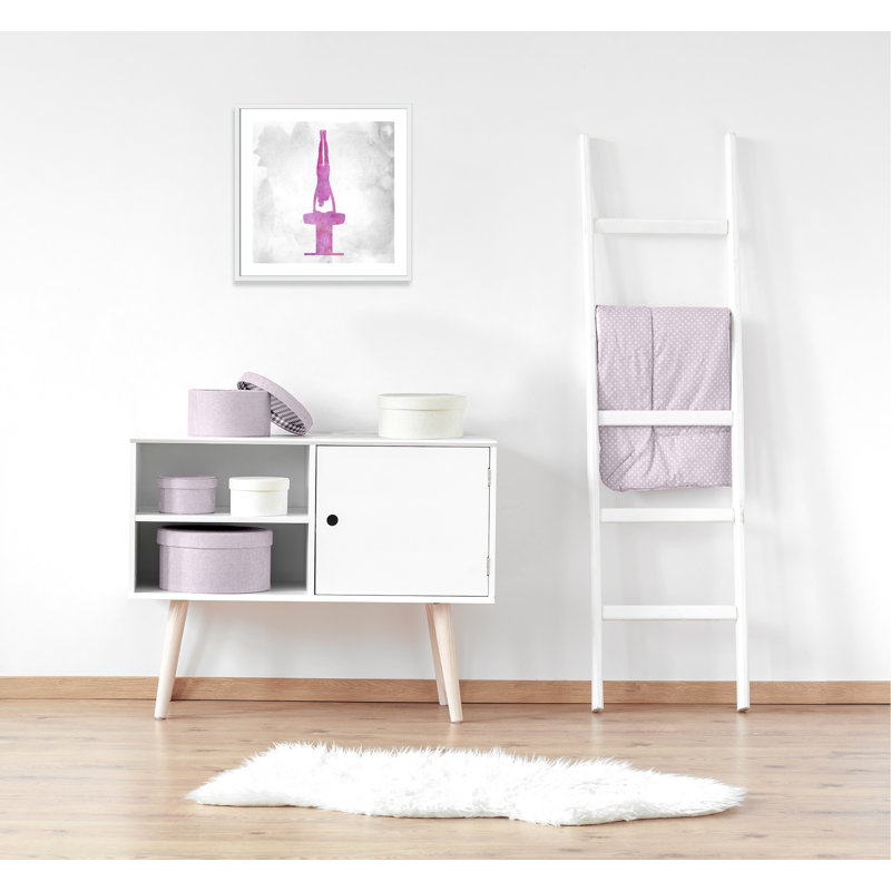 Gymnastique 1, H 27,5 po x l 27,5 po x P 1,19 po, Encadré de boîte blanc