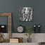 Ebern Designs «Leaves BW 02» par Tom Quartermaine, art mural en métal-1142619742