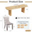 Ensemble de salle à manger ovale extensible 7 pièces pour 6 personnes, table de cuisine de style campagnard de 63" à 95" avec base incurvée cannelée et 6 chaises capitonnées en velours-737933470-737933473-737933478