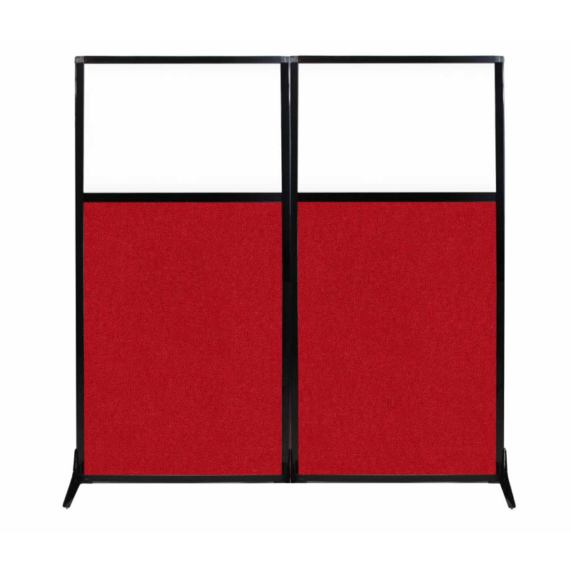 Paravent autoportant, Rouge, H 70 po x l 66 po