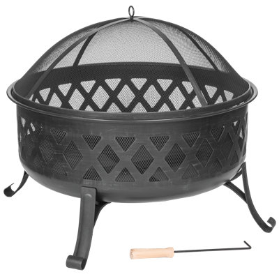 Vlado Round Steel Wood Burning Fire Pit