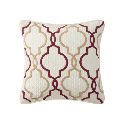 Coussin décoratif gris Lewiston 16 po x 16 po