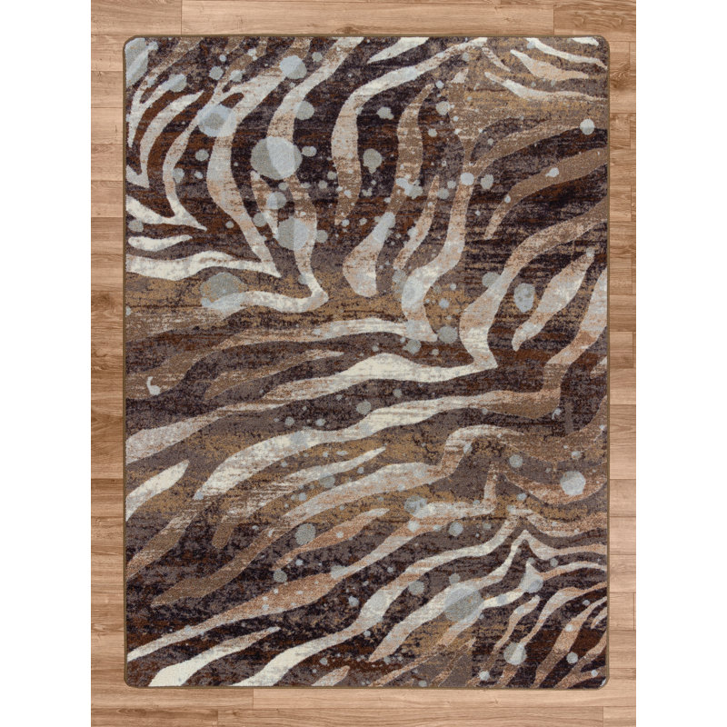 Abiman Animal Print Indoor Rug, Rectangle 3' x 4'