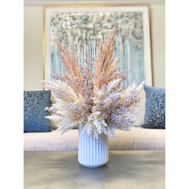 Vase Pampas Eucalyptus