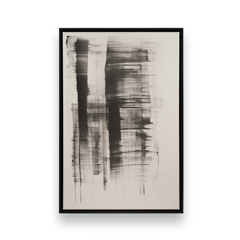 Toile roulée Hazy Shade Whimsy I, H 30,75 po x l 20,75 po x P 1,75 po, Cadre noir satiné