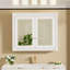 Armoire de rangement murale pour salle de bain, armoire de toilette avec miroir et 2 tablettes réglables-933145912