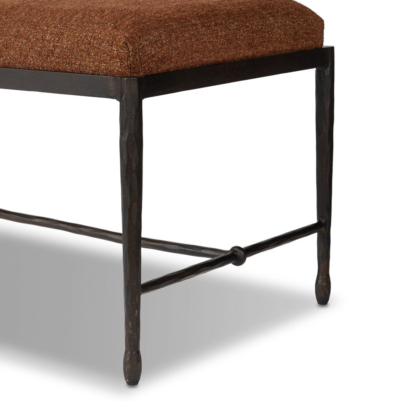 JADE Upholstered Bench, Crypton Wayfarer Sienna