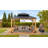 Sunjoy Wood Gazebo Cedar Framed Gaezbos with Black Double Steel Hardtop Roof for Garden,-95057772