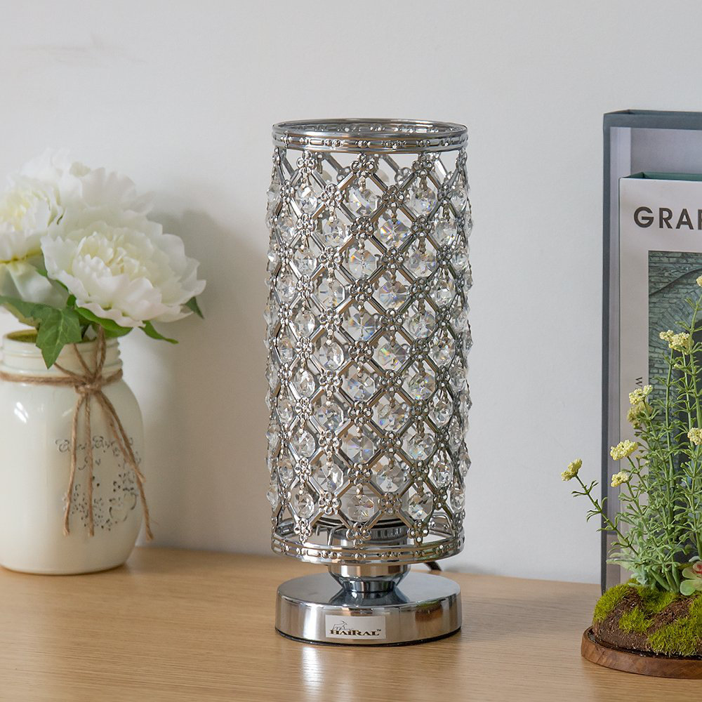 Crystal Table Lamp Bedside Nightstand Desk Reading Lamp Bedroom Living Room Rosdorf Park