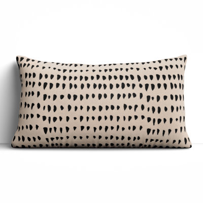 Fabray 26" x 14" Embroidered Throw Pillow