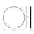 Molly Simple & Modern High-Strength Tempered Glass and Aluminum Alloy Round Framed French Cleat Mounted Wall Bathroom / Vanity Mirror-862974625
