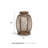 Hayes 20'' H Resin Floor Lantern