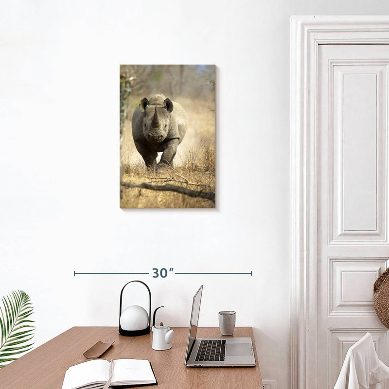 Brampt Black Rhino, 24" H x 16" W