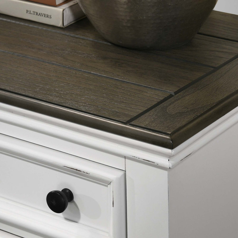 Table de chevet 3 tiroirs Clelane
