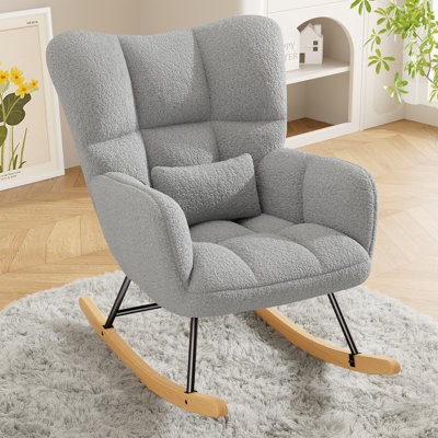 Modern Rocking Chair Cozy and Stylish Armchair for Living Room, Nursery, or Bedroom