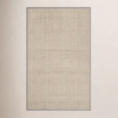 Lasone Natural Gray Seagrass Rug