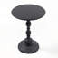 Table basse ronde en métal rétro - Table de bout pour petits espaces