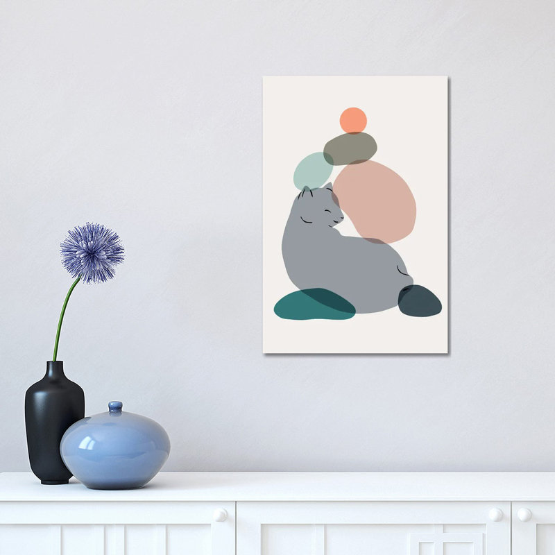 Cat Landscape LX by Lim Heng Swee - Wrapped Canvas Print, 45.72cm H x 45.72cm W x 1.905cm D