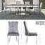 Chaise de salle à manger en velours