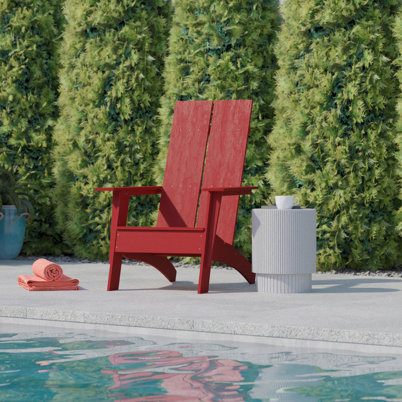 Chaise de patio Balir, Rouge