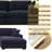 Eugenijus Reversible Modular 6 Piece Corner Sectional Couch with Ottoman-1355325564