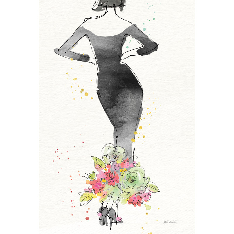 Mode florale I, H 18 po x l 12 po