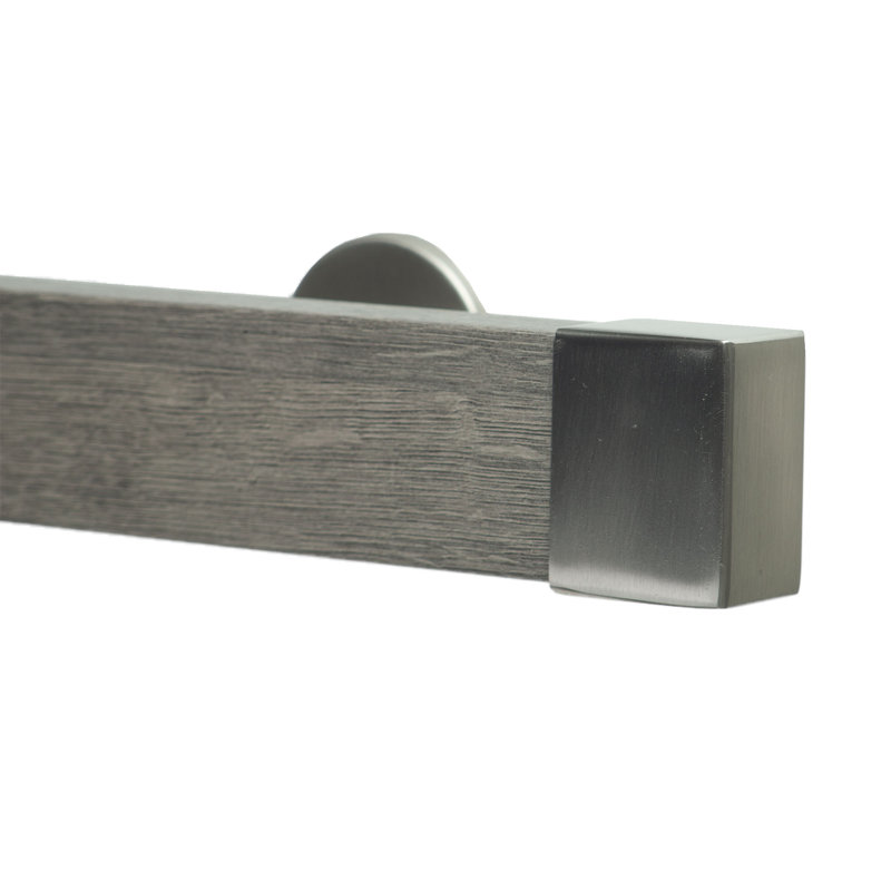 Tringle à rideaux simple 2 po Farrington, Inoxydable, H 2 po x l 96 po x P 3,12 po