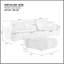 Canapé modulaire convertible de 108,49 po en forme de L blanc avec construction pour le salon et le bureau en blanc, design moderne - revêtement