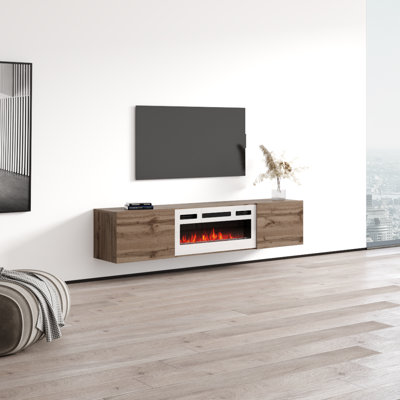 Meuble télé avec foyer électrique 70,9 po Baja