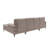 Polyester Blend Upholstered U-Shape Sectional with Metal Legs-1428897683