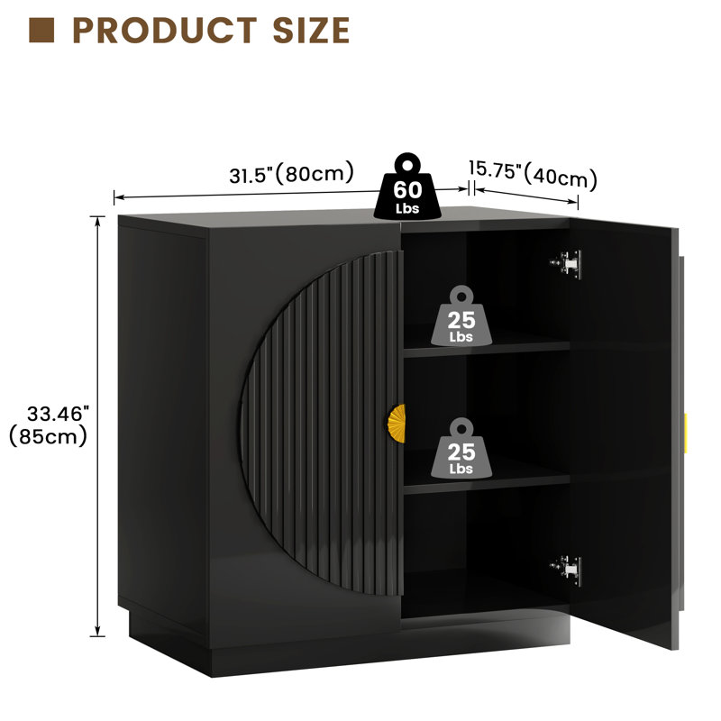 Accent Cabinet, Black