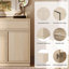 Buffet moderne 94,5 "avec 6 portes et tiroirs, buffet multifonctionnel avec grand rangement et tablette réglable-1745020203-1743948382