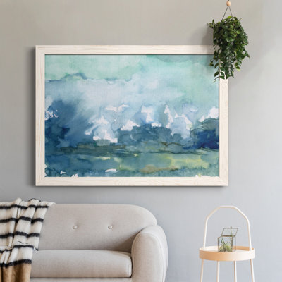 Pluie lointaine - Peinture encadrée