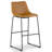 Upholstered Counter Stool with Metal Frame-339263135-368227591