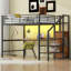 Lit mezzanine avec bureau, escalier de rangement-364990341