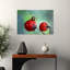 Curious Wasp On Berry Vibrant Nature Plant Wall Art Print by Massimo Chiodini - Print-1522658312